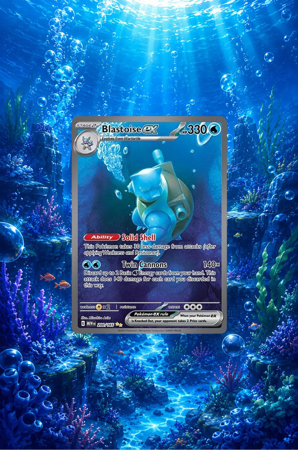 Blastoise Extended Art Display